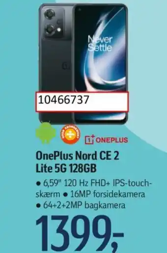 Føtex OnePlus Nord CE 2 Lite 5G 128GB tilbud