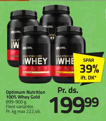 Fleggaard Optimum Nutrition 100% Whey Gold tilbud