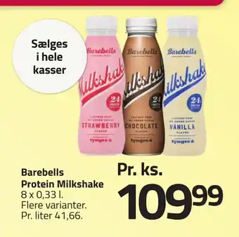 Fleggaard Barebells Protein Milkshake tilbud