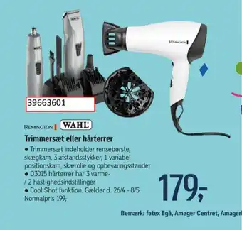 Føtex Trimmersæt eller hårtørrer tilbud
