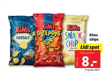 Lidl Kims chips tilbud