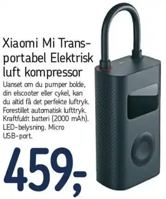 Føtex Xiaomi Mi Transportabel Elektrisk Luft Kompressor tilbud