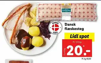 Let-Køb Dansk flæskesteg tilbud