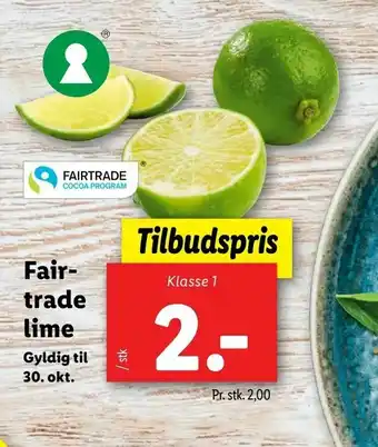 Fairtrade lime
