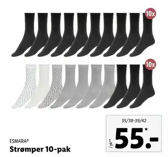 Let-Køb Strømper 10-pak tilbud