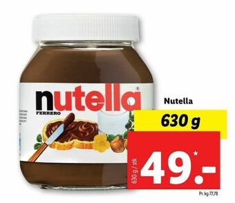 Let-Køb Nutella tilbud