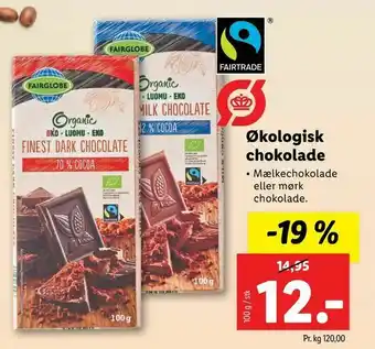 Let-Køb Økologisk chokolade tilbud