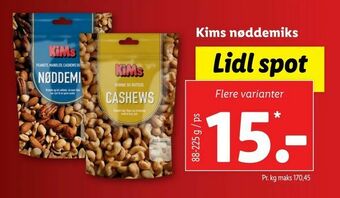 Let-Køb Kims nøddemiks tilbud