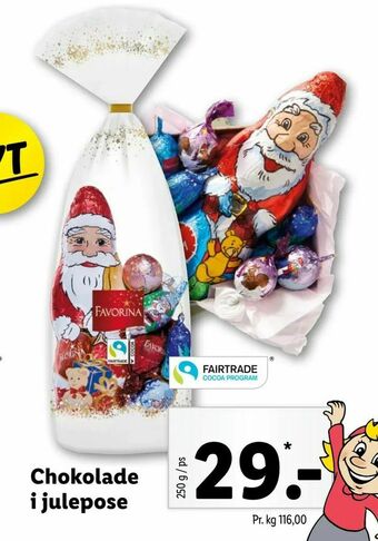 Let-Køb Chokolade i julepose tilbud