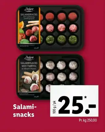 Let-Køb Salami- snacks tilbud