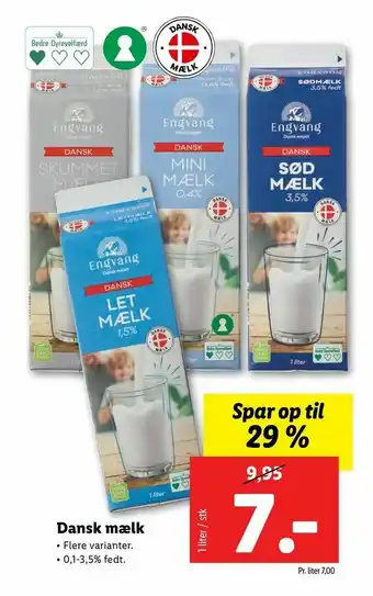 Let-Køb Dansk mælk tilbud