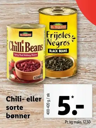 Chili- eller sorte bønner
