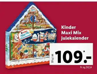Let-Køb Kinder Maxi Mix julekalender tilbud