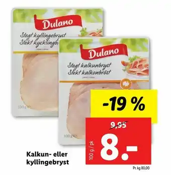 Let-Køb Kalkun- eller kyllingebryst tilbud