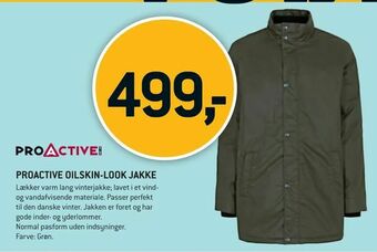 XL-BYG Proactive oilskin-look jakke tilbud