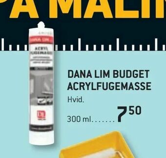 XL-BYG Dana lim budget acrylfugemasse tilbud
