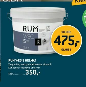 XL-BYG Rum væg 5 helmat tilbud