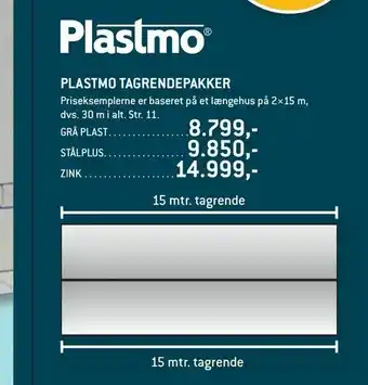XL-BYG Plastmo tagrendepakker tilbud