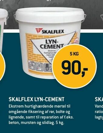 XL-BYG Skalflex lyn-cement tilbud
