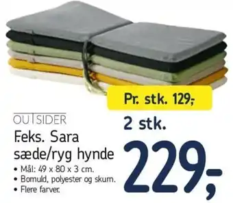 Outsider F.eks. Sara Sæde/Ryg Hynde