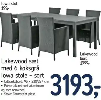 Føtex Lakewood Sæt Med 6 Koksgrå Lowa Stole tilbud