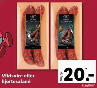 Vildsvin-Eller Hjortesalami 120g