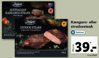 Kænguru-Eller Strudsesteak 300g
