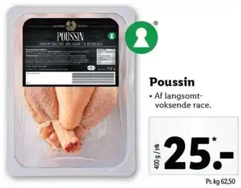 Lidl Poussin 400g tilbud