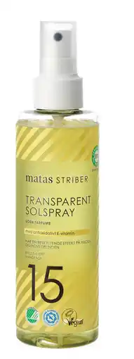 Matas Solspray Transparent SPF 15 Uden Parfume tilbud