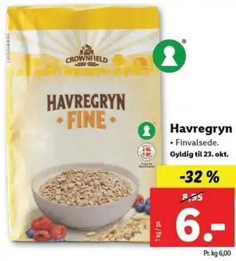 Lidl Havregryn 1 kg tilbud