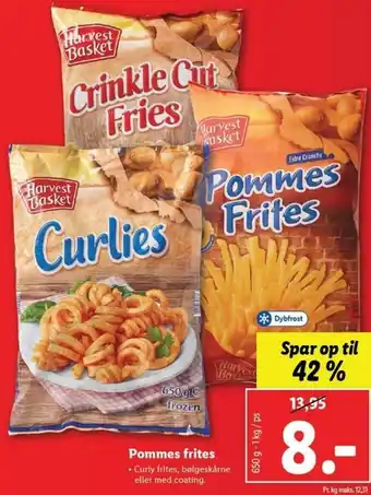 Lidl Pommes Frites 650g tilbud