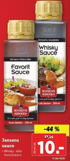Lidl Jensens Sauce 250ml tilbud