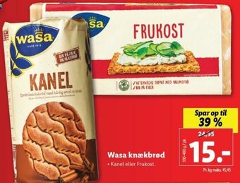 Lidl Wasa Knækbrød tilbud