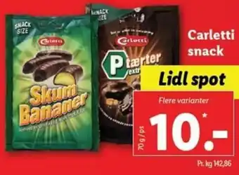 Lidl Carletti Snack 70g tilbud