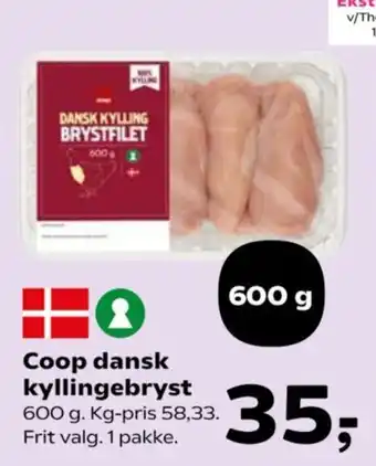 SuperBrugsen Coop dansk kyllingebryst tilbud