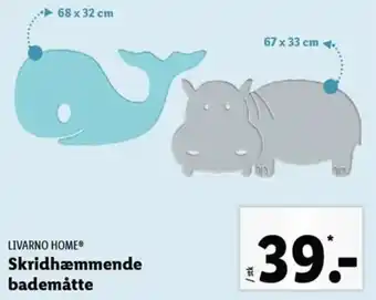 Lidl Skridhæmmende Bademåtte tilbud