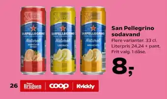 SuperBrugsen San Pellegrino sodavand tilbud