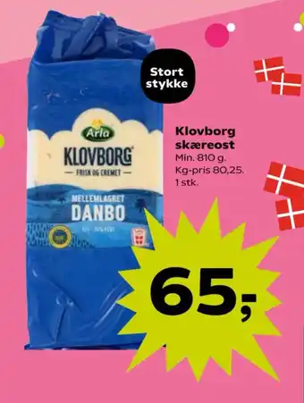 SuperBrugsen Klovborg skæreost tilbud
