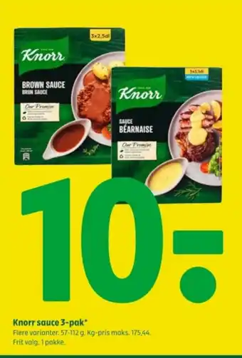 Coop 365 Knorr sauce 3-pak tilbud