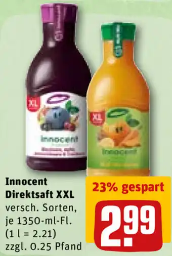 REWE DE Innocent Direksaft XXL tilbud