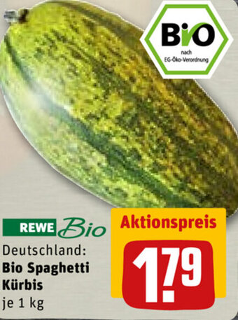 REWE DE Bio Spaghetti Kürbis tilbud