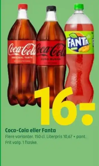 Coop 365 Coca-Cola eller Fanta tilbud