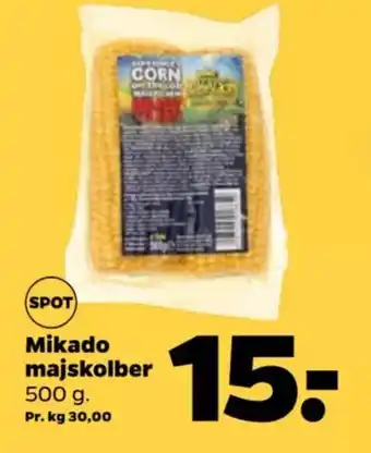 Netto Mikado majskolber 500 g tilbud