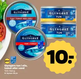 Glyngøre tun i olie, tomat eller vand