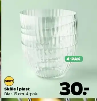 Netto Skåle i plast tilbud