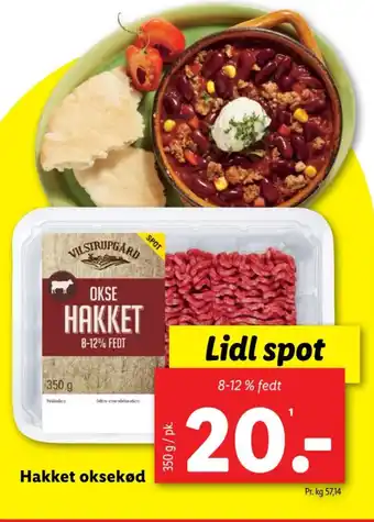 Lidl Hakket oksekød tilbud