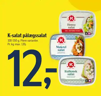 Føtex K-salat pålægssalat tilbud