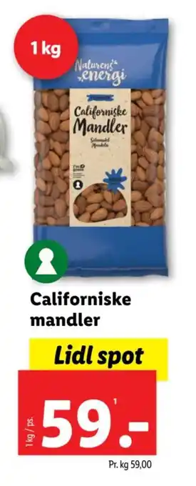 Lidl Californiske mandler tilbud