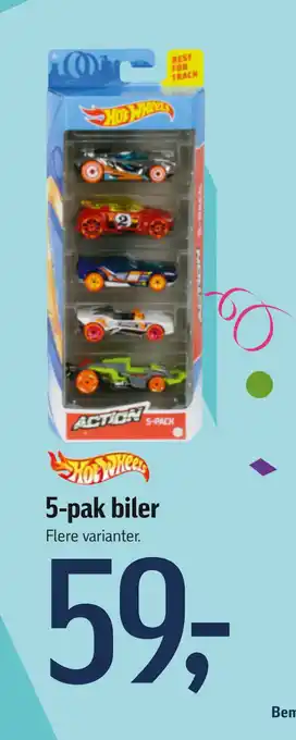 Føtex 5-pak biler tilbud