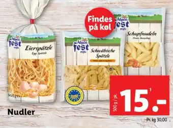 Lidl Nudler tilbud